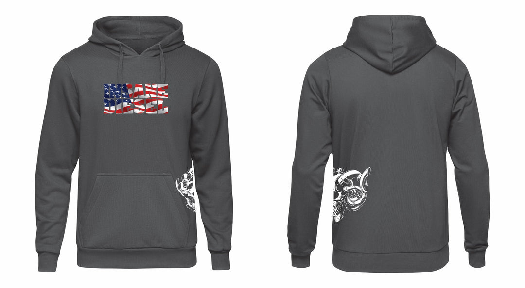 Insane Diesel Hoodie - Side Skull and Arm Logo
