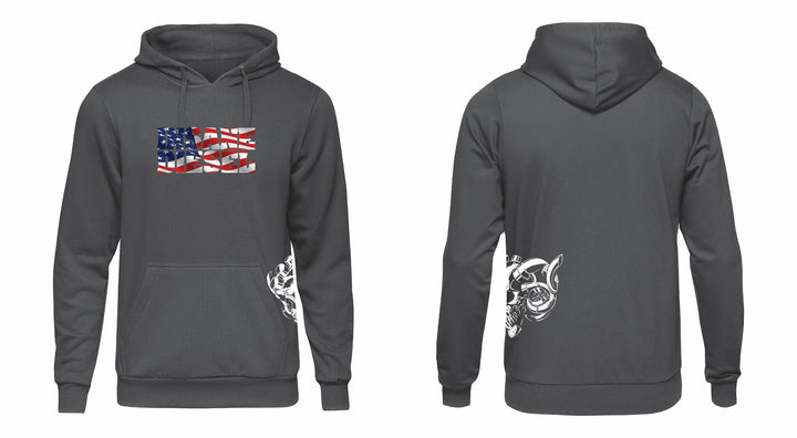 Insane Diesel Hoodie - Side Skull and Arm Logo