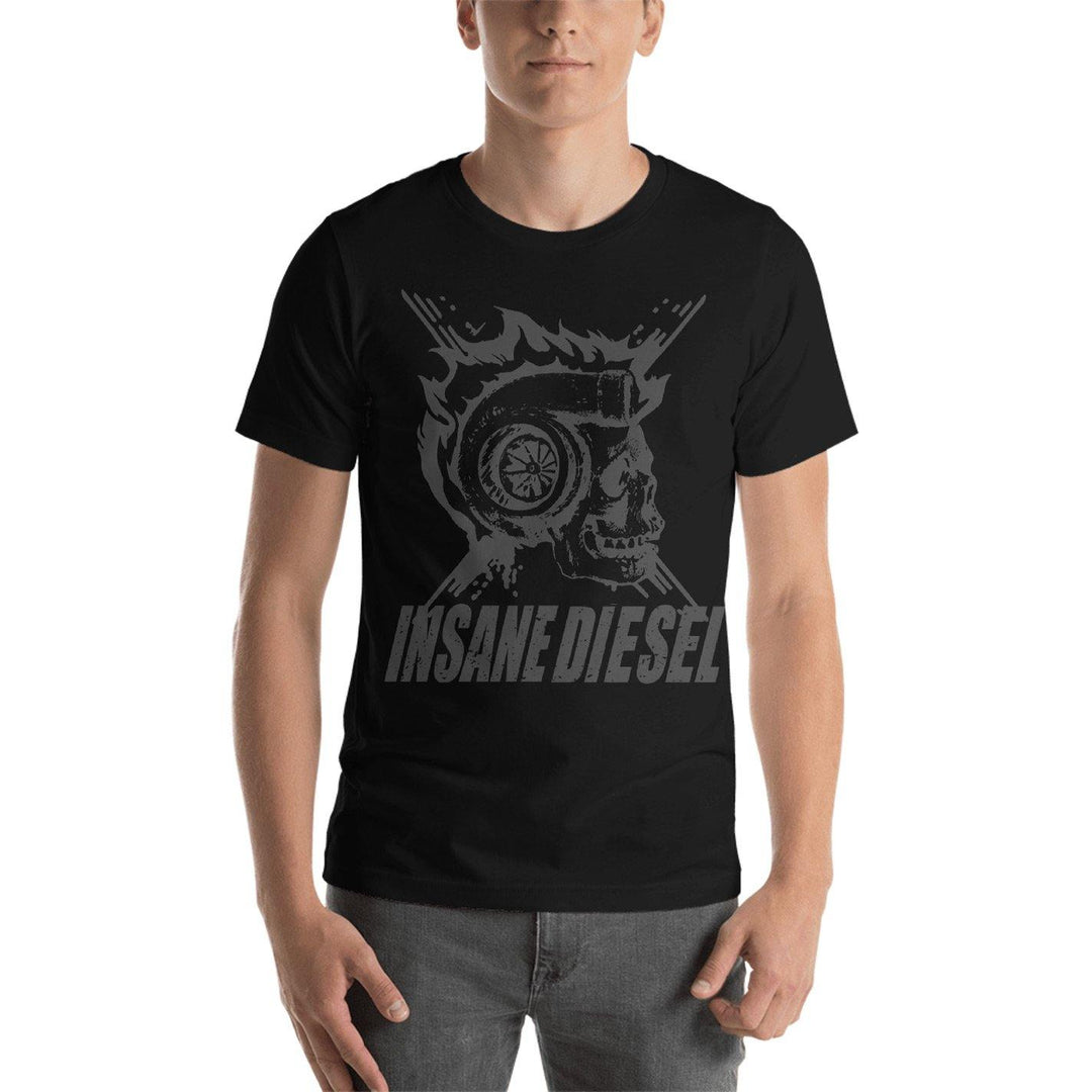 Insane Diesel T-Shirt - Grey Skull - Insane Diesel