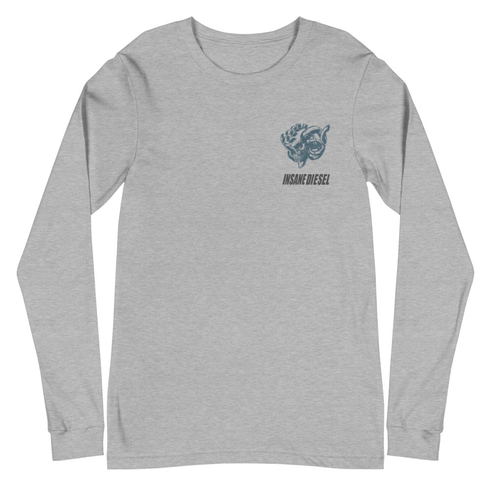 Insane Diesel Long Sleeve Shirt - Small Skull & Logo