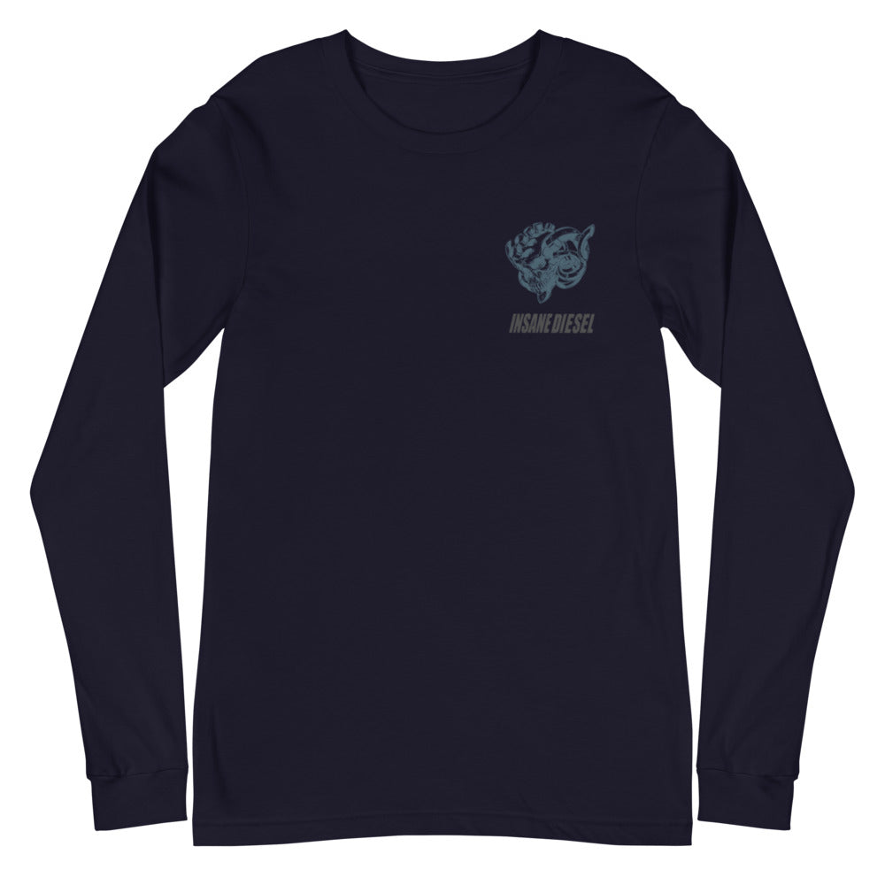 Insane Diesel Long Sleeve Shirt - Small Skull & Logo